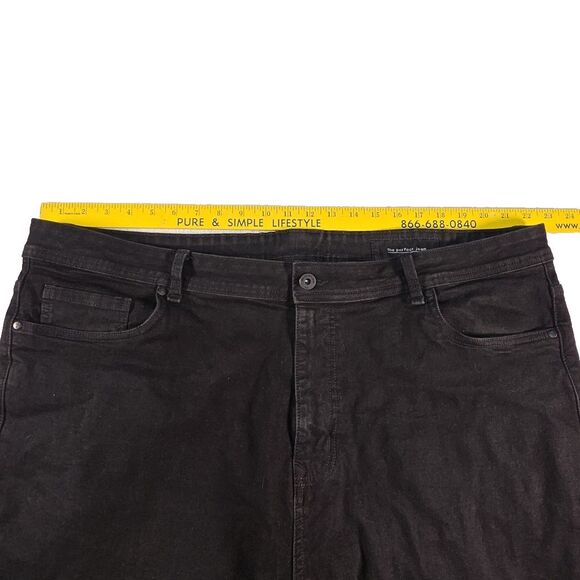 The Perfect Jean NYC Slim Thick Jeans Stretch Denim Men's 46x30 Black Pants - Picture 7 of 10